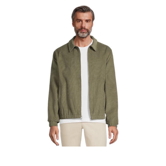 George Men's Full Zip Fashion Corduroy Work Jacket - Picture 4 of 5